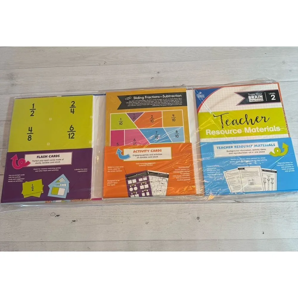 Carson Dellosa Train your brain fractions level 2‎ NEW